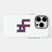 Universiteit van Albany Initialen Logo Case-Mate iPhone Case (Achterkant (horizontaal))