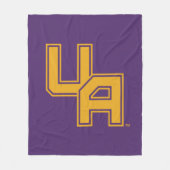 Universiteit van Albany Initialen Logo Fleece Deken (Voorkant)