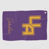 Universiteit van Albany Initialen Logo Golfhanddoek (Horizontaal)