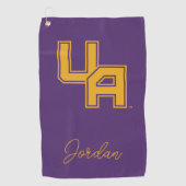 Universiteit van Albany Initialen Logo Golfhanddoek (Voorkant)