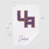 Universiteit van Albany Initialen Logo Golfhanddoek (Insitu)