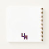 Universiteit van Albany Initialen Logo Notitieboek (Achterkant)
