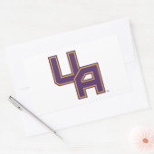 Universiteit van Albany Initialen Logo Rechthoekige Sticker (Envelop)