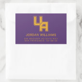 Universiteit van Albany Initialen Logo Rechthoekige Sticker (Tas)