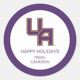 Universiteit van Albany Initialen Logo Ronde Sticker