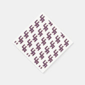 Universiteit van Albany Initialen Logo Servet (Hoek)