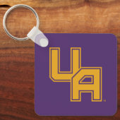 Universiteit van Albany Initialen Logo Sleutelhanger (Voorkant)