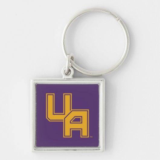 Universiteit van Albany Initialen Logo Sleutelhanger (Voorkant)