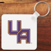 Universiteit van Albany Initialen Logo Sleutelhanger (Achterkant)