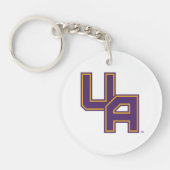 Universiteit van Albany Initialen Logo Sleutelhanger (Voorkant)