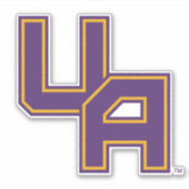 Universiteit van Albany Initialen Logo Sticker (Voorkant)