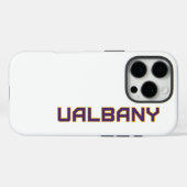 Universiteit van Albany Wordmark Case-Mate iPhone Case (Achterkant (horizontaal))
