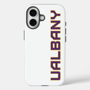 Universiteit van Albany Wordmark iPhone 16 Hoesje