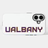 Universiteit van Albany Wordmark Case-Mate iPhone Case (Achterkant (horizontaal))