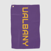 Universiteit van Albany Wordmark Golfhanddoek (Voorkant)
