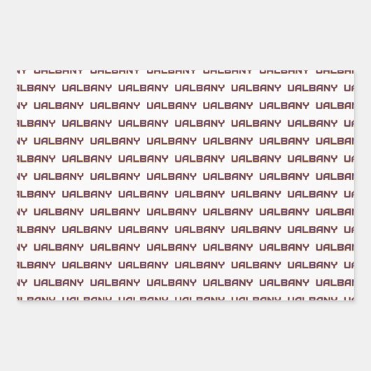 Universiteit van Albany Wordmark Inpakpapier Vel (Voorkant 2)