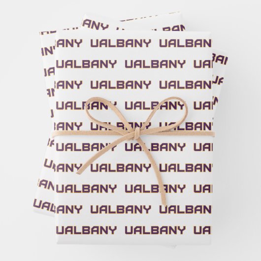 Universiteit van Albany Wordmark Inpakpapier Vel (In situ)