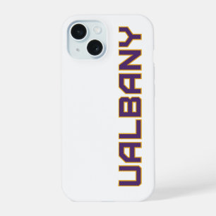 Universiteit van Albany Wordmark iPhone 15 Hoesje