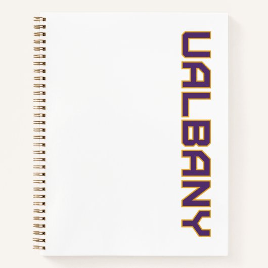 Universiteit van Albany Wordmark Notitieboek (Voorkant)