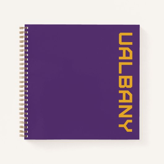 Universiteit van Albany Wordmark Notitieboek (Voorkant)
