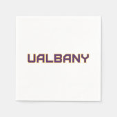 Universiteit van Albany Wordmark Servet (Voorkant)