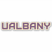 Universiteit van Albany Wordmark Sticker (Voorkant)