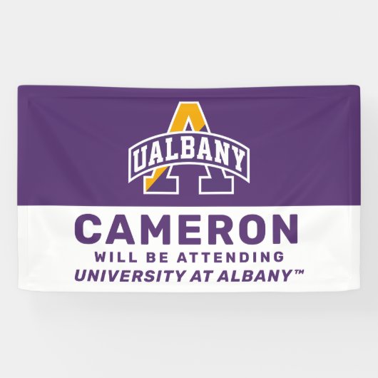 Universiteit van Albany | Wordt bijgewoond door ba Spandoek (Horizontaal)