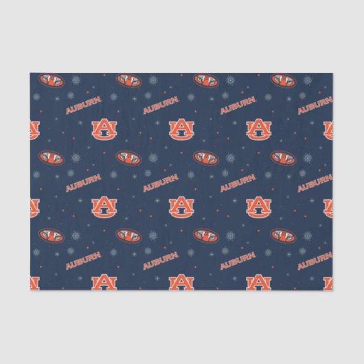 Universiteit van Auburn | vakantiepatroon Tissuepapier (Voorkant)