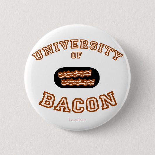 Universiteit van Bacon Ronde Button 5,7 Cm (Voorkant)
