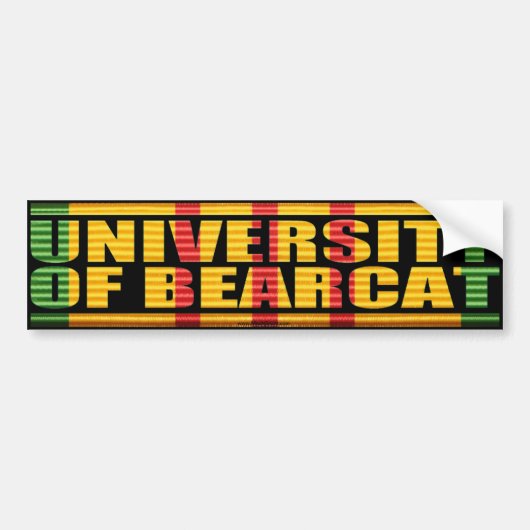 Universiteit van Bearcat Sticker (Voorkant)