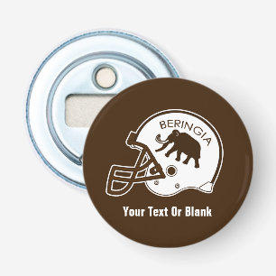 Universiteit van Beringia Football Button Flesopener