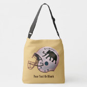 Universiteit van Beringia Football Crossbody Tas (Achterkant)