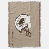 Universiteit van Beringia Football Deken (Voorkant Verticaal)