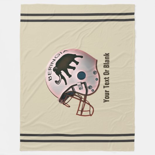 Universiteit van Beringia Football Fleece Deken (Voorkant)