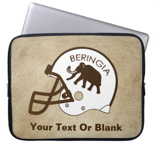 Universiteit van Beringia Football Helmet Laptop Sleeve