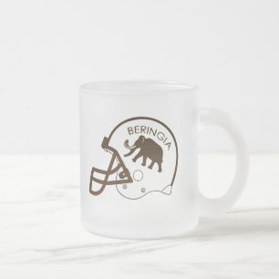 Universiteit van Beringia Football Helmet Matglas Koffiemok