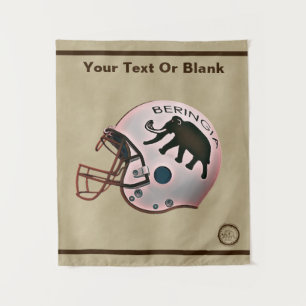 Universiteit van Beringia Football Helmet Wandkleed