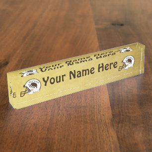 Universiteit van Beringia Football Naambordje