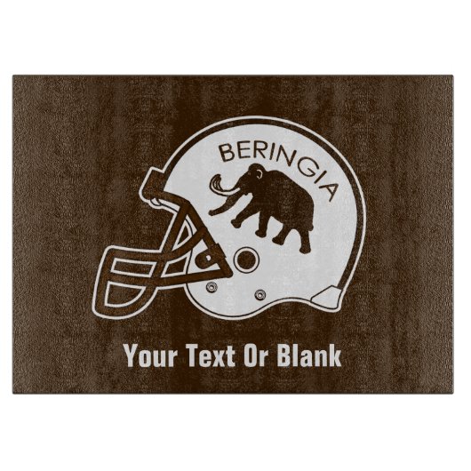 Universiteit van Beringia Football Snijplank (Voorkant)