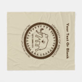 Universiteit van Beringia Mammoth Fleece Deken (Voorkant (Horizontaal))