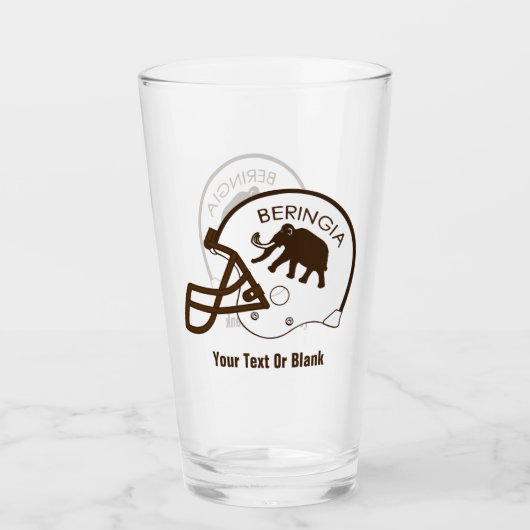 Universiteit van Beringia Mammoth Helmet Glas (Voorkant)