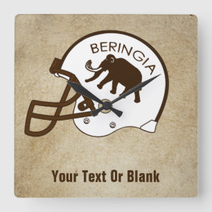 Universiteit van Beringia Mammoth Helmet Vierkante Klok