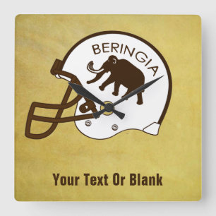 Universiteit van Beringia Mammoth Helmet Vierkante Klok
