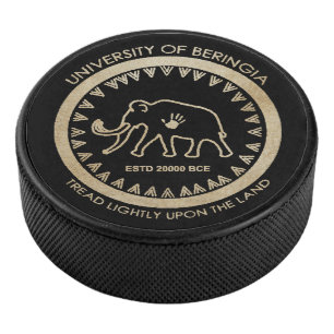 Universiteit van Beringia Mammoth Hockey Puck