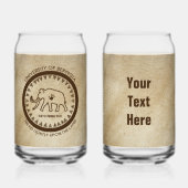 Universiteit van Beringia Mammoth Seal Blikvorm Glas (Voorkant)