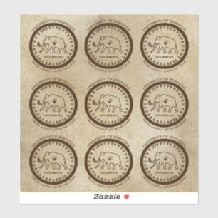 Universiteit van Beringia Mammoth Seal Sticker