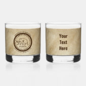 Universiteit van Beringia Mammoth Seal Whisky Glas (Voorkant)