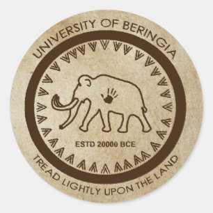 Universiteit van Beringia Ronde Sticker