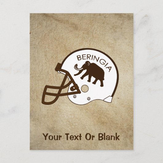 Universiteit van Beringia Voetbal Briefkaart (Voorkant)