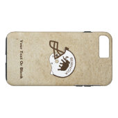 Universiteit van Beringia Voetbal Case-Mate iPhone Case (Achterkant (Horizontaal))